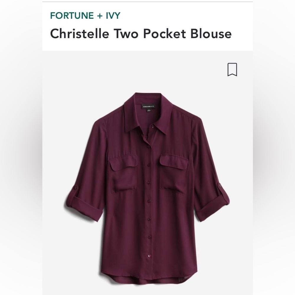 **Last Chance** 
NWT, Fortune & Ivy, xxl, wine color, stitch fix,